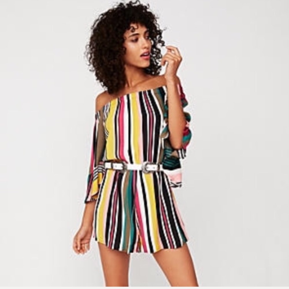 Off shoulder romper